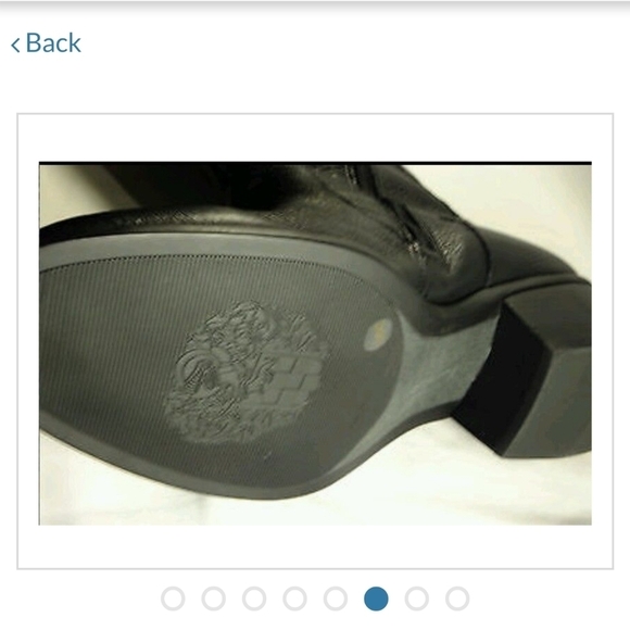 NEW VINCE CAMUTO BOCA BLACK GENUINE LEATHER KNEE HIGH BOOTS SIZE 12 - Picture 7 of 11